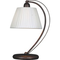 Настольная лампа с тканевым плафоном Arte lamp A5013LT-1BG  В380 / Ш200 / Г260  1х40W  E27